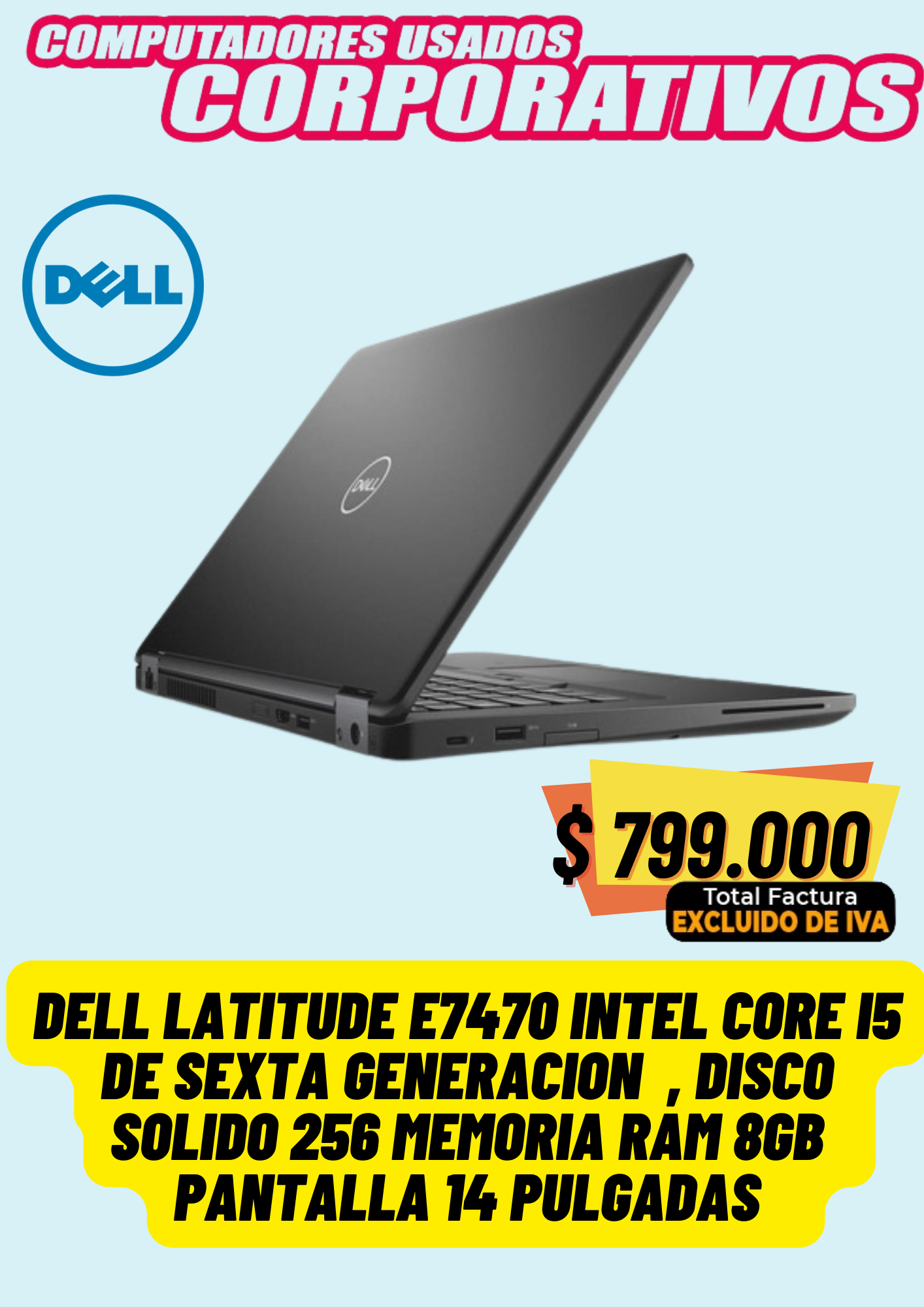 Dell E7470 Intel® Core™i5